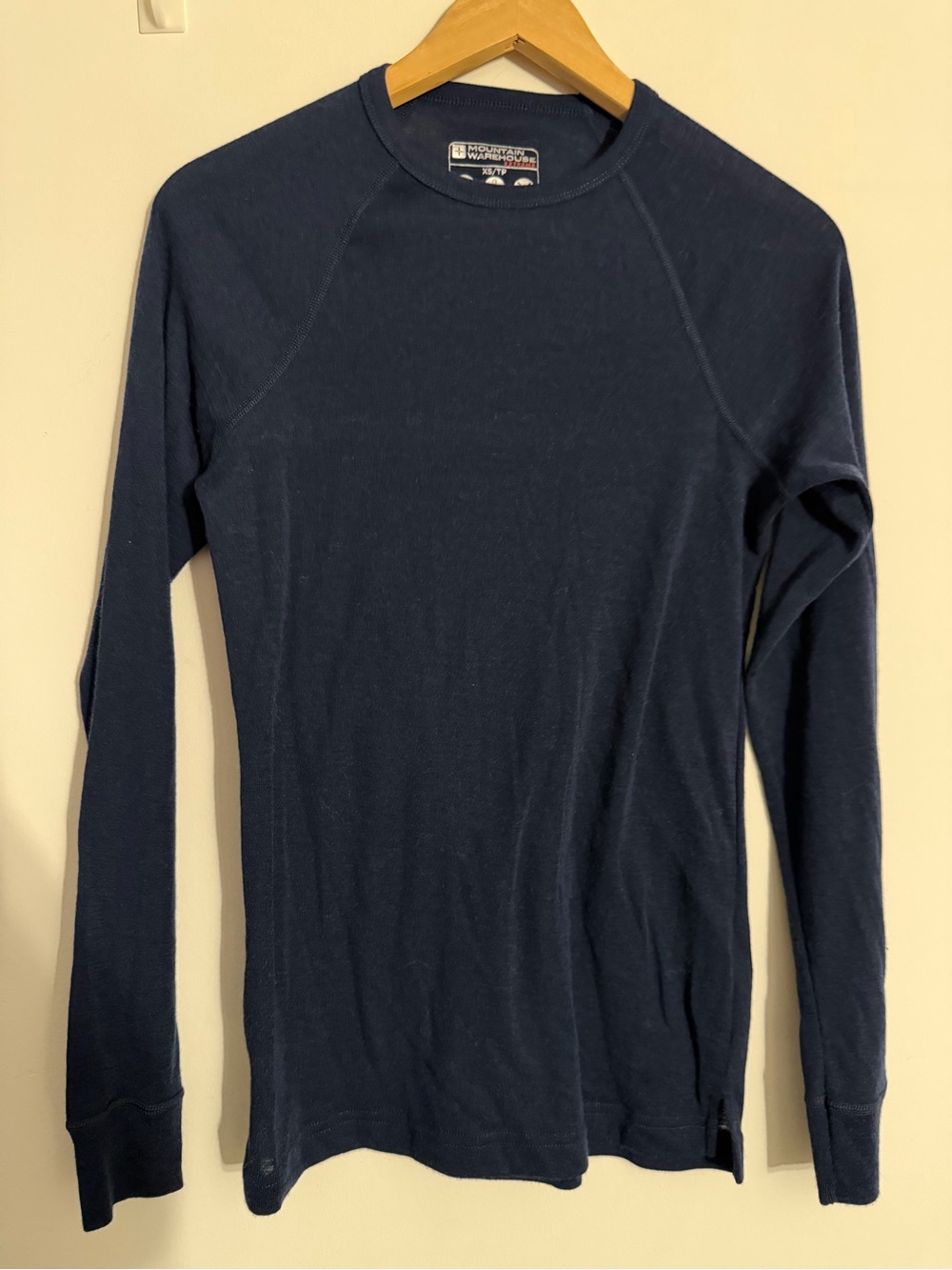 Men's Long Sleeve Navy Thermal Crew - Lightweight Layering